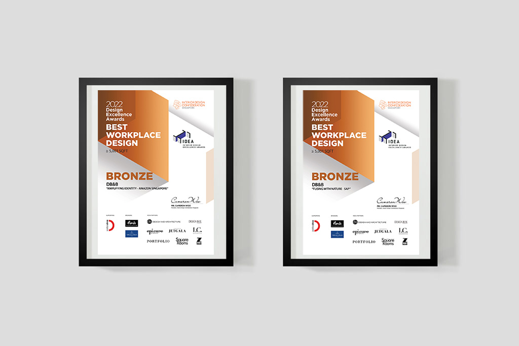 DB&B为亚马逊和SAP赢得了第三个设计奖