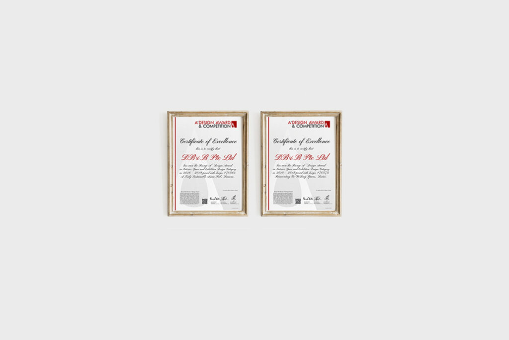 DB&B double win a design award