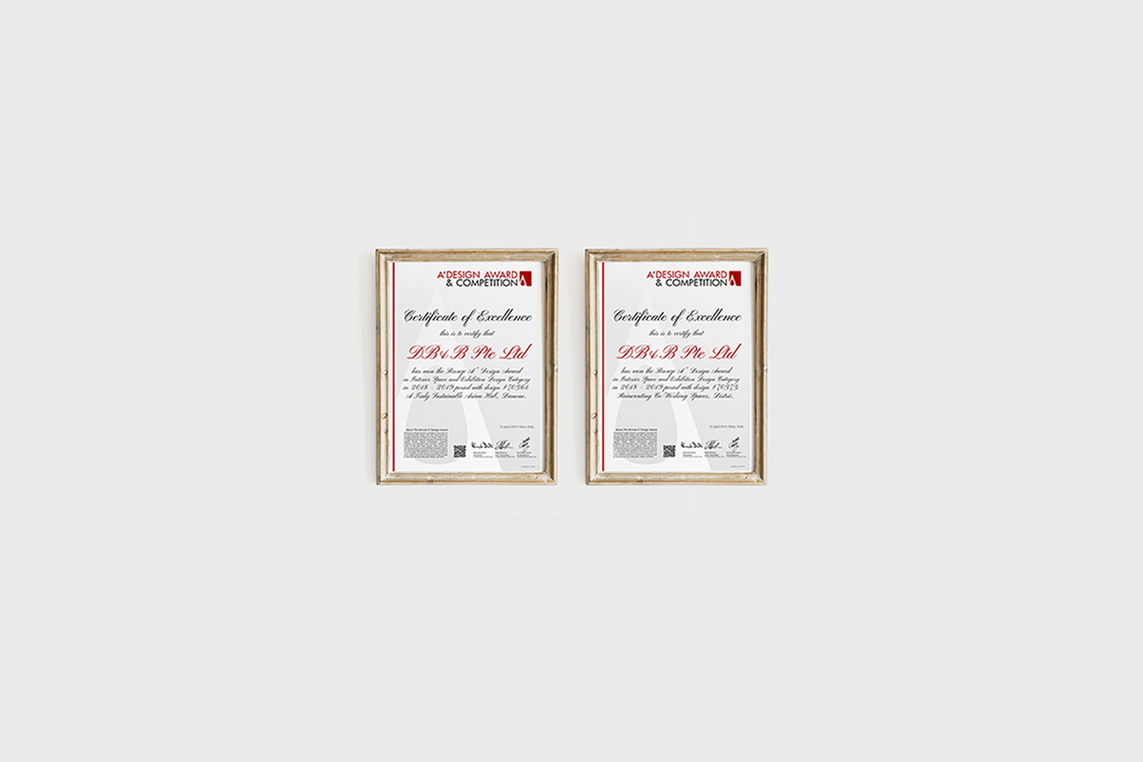 DB&B double win a design award