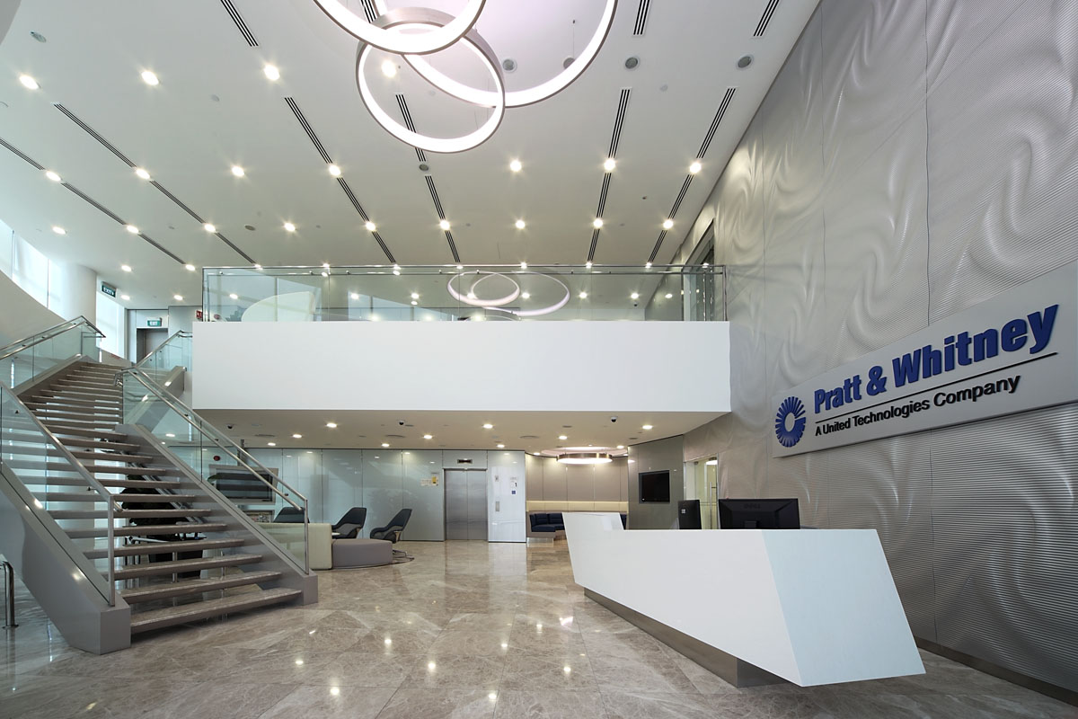 DB&B Singapore Wins the Best Office Interior 2014 for Pratt & Whitney